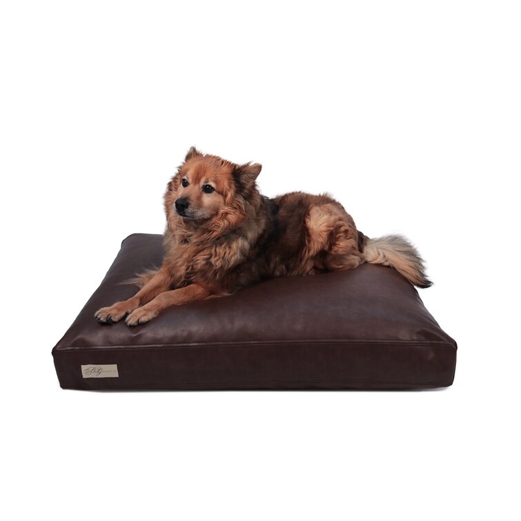 Faux Leather Dog Pillow